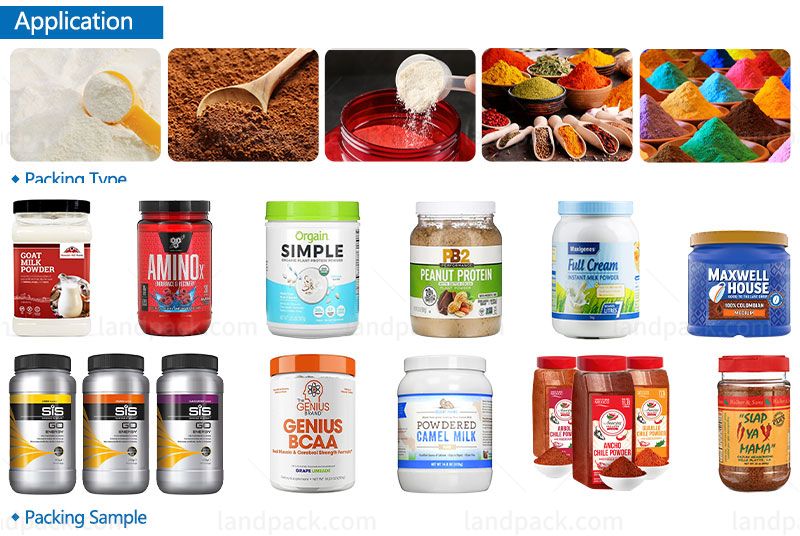 Automatic Dry Powder Bottle Filling Capping Labeling Line