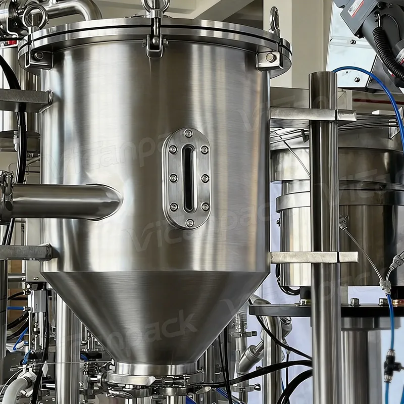 Full-automatic 2-head Stand-up Pouch Filling & Capping Integrated Machine Full-automatic 2-head Stand-up Pouch Filling & Capping Integrated Machine