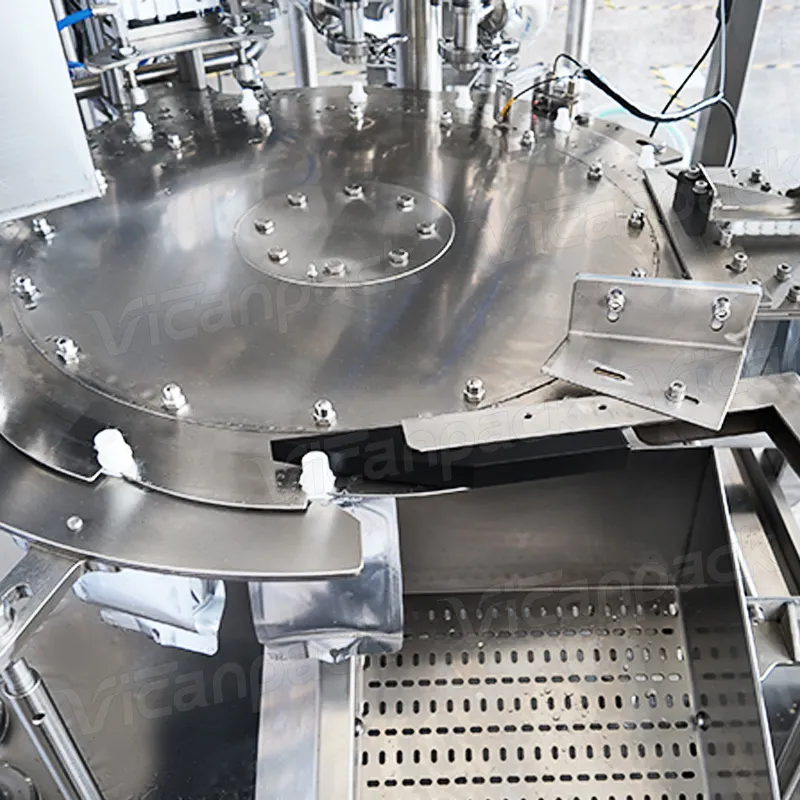 Full-automatic 2-head Stand-up Pouch Filling & Capping Integrated Machine Full-automatic 2-head Stand-up Pouch Filling & Capping Integrated Machine