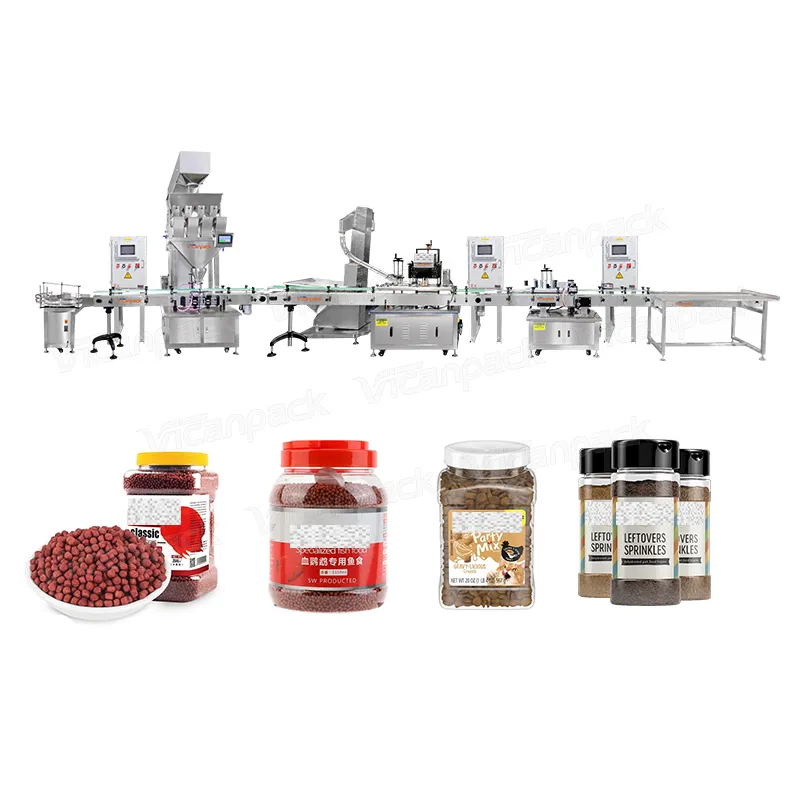 Fish food linear scale linear filling machine
