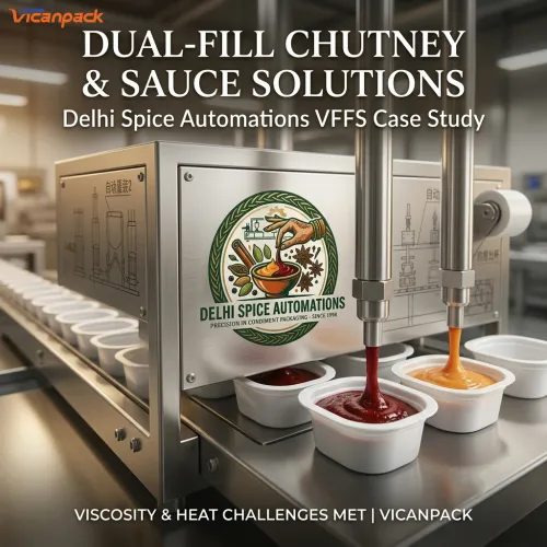 Automated Sauce Cup Filling and Sealing Packaging Line for High-Viscosity Indian