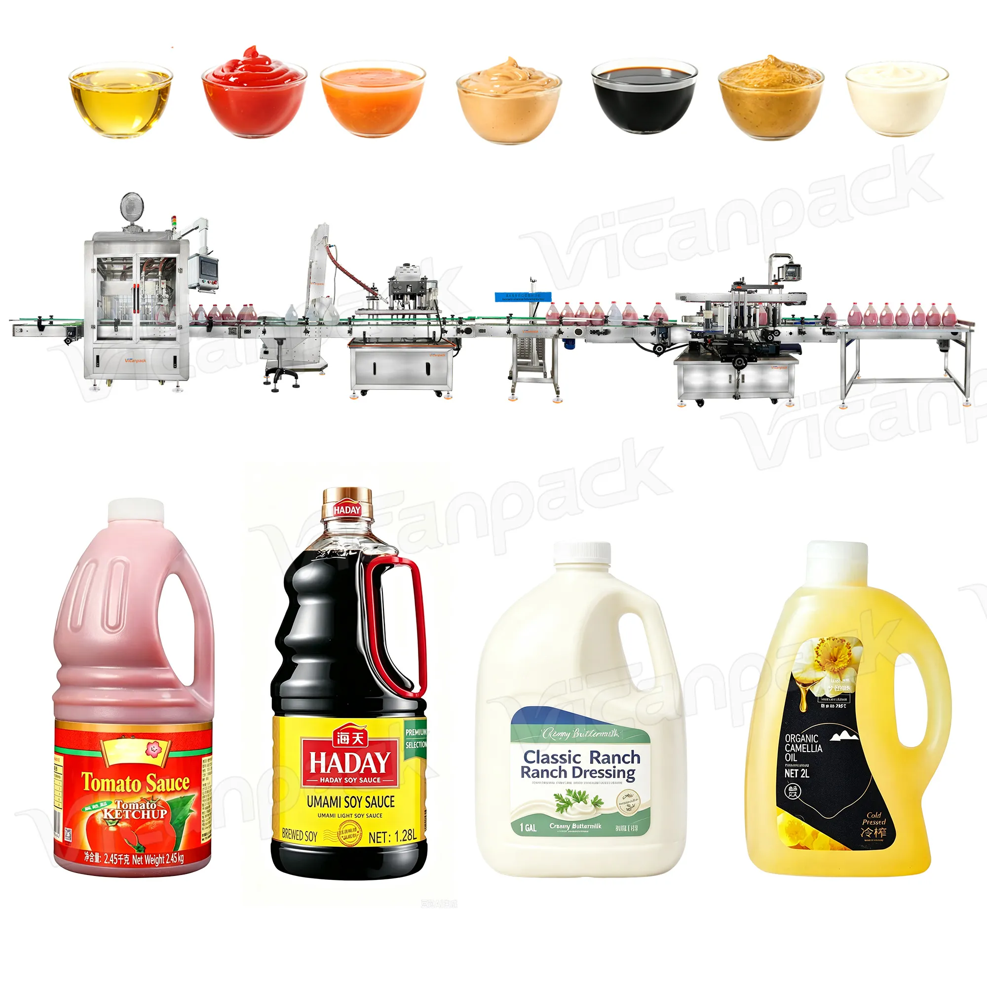 Automatic Chili Sauce Filling Machine for Food Manufacturers