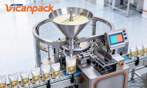 Automatic Salad Sauce Pouch Packing Machine to Thailand | Vicanpacking